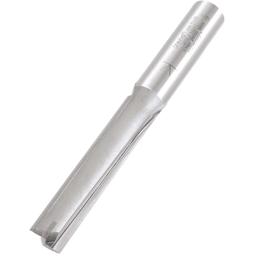 Trend Professional Two Flute Straight Router Cutter 12mm 64mm 1/2