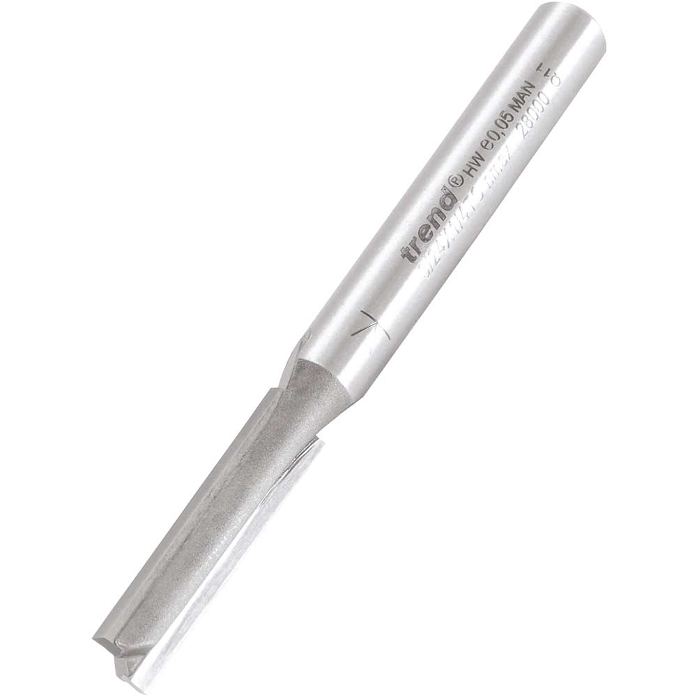 Trend Professional Two Flute Straight Router Cutter 6mm 25mm 1/4