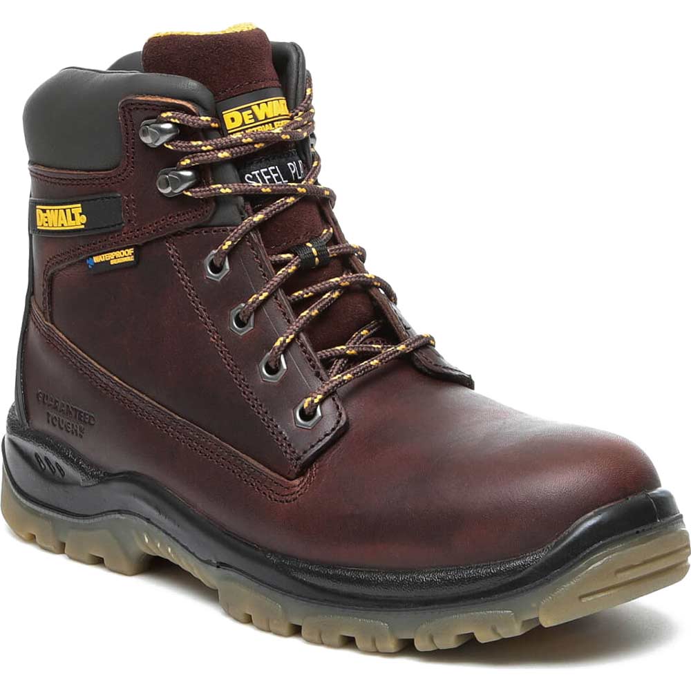 DeWalt Titanium Waterproof Safety Boots Tan Size 8
