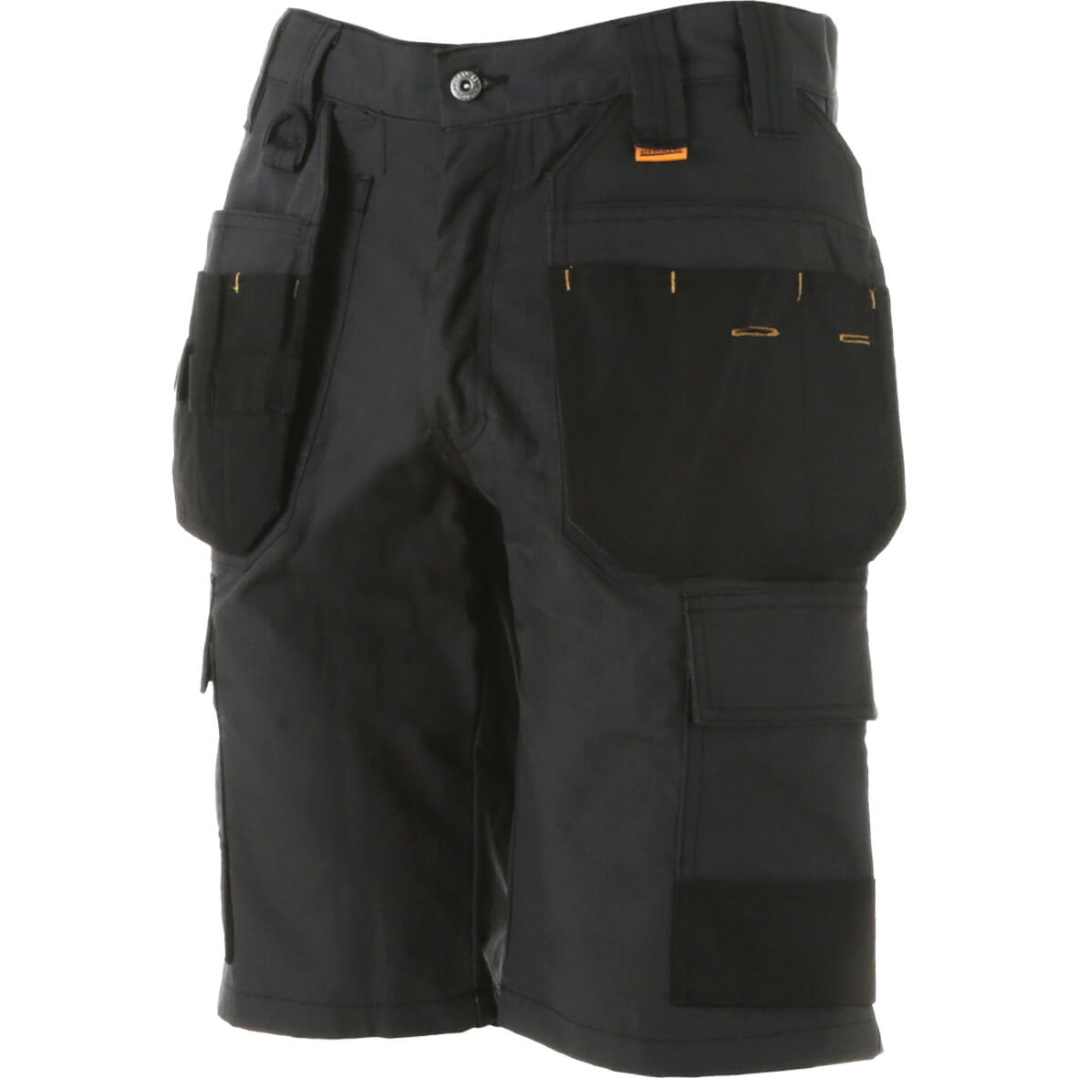Image of DeWalt Cheverley Ripstop Multi Pocket Work Shorts Grey 36"