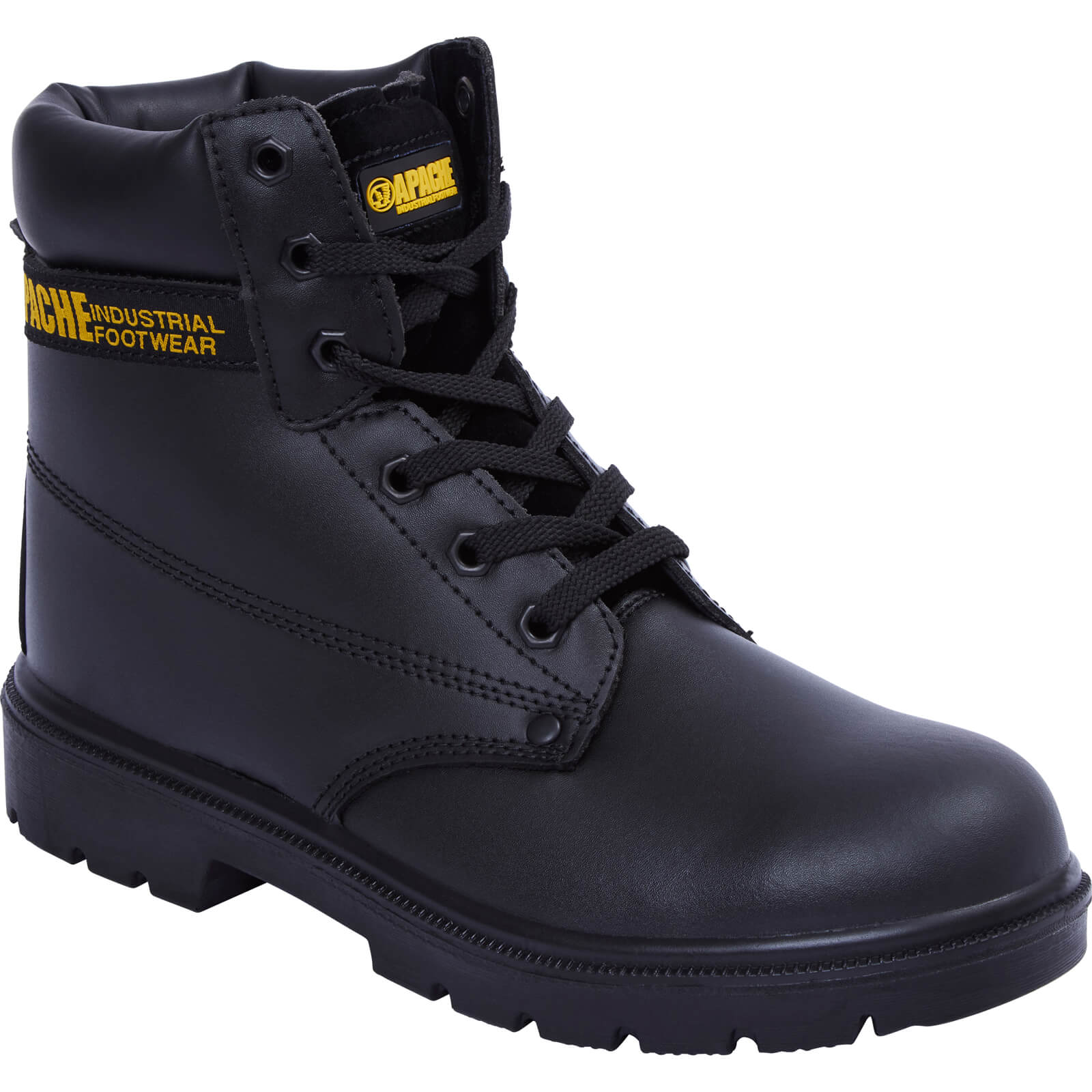 Image of Apache AP300 6 Eye Safety Boots Black Size 11