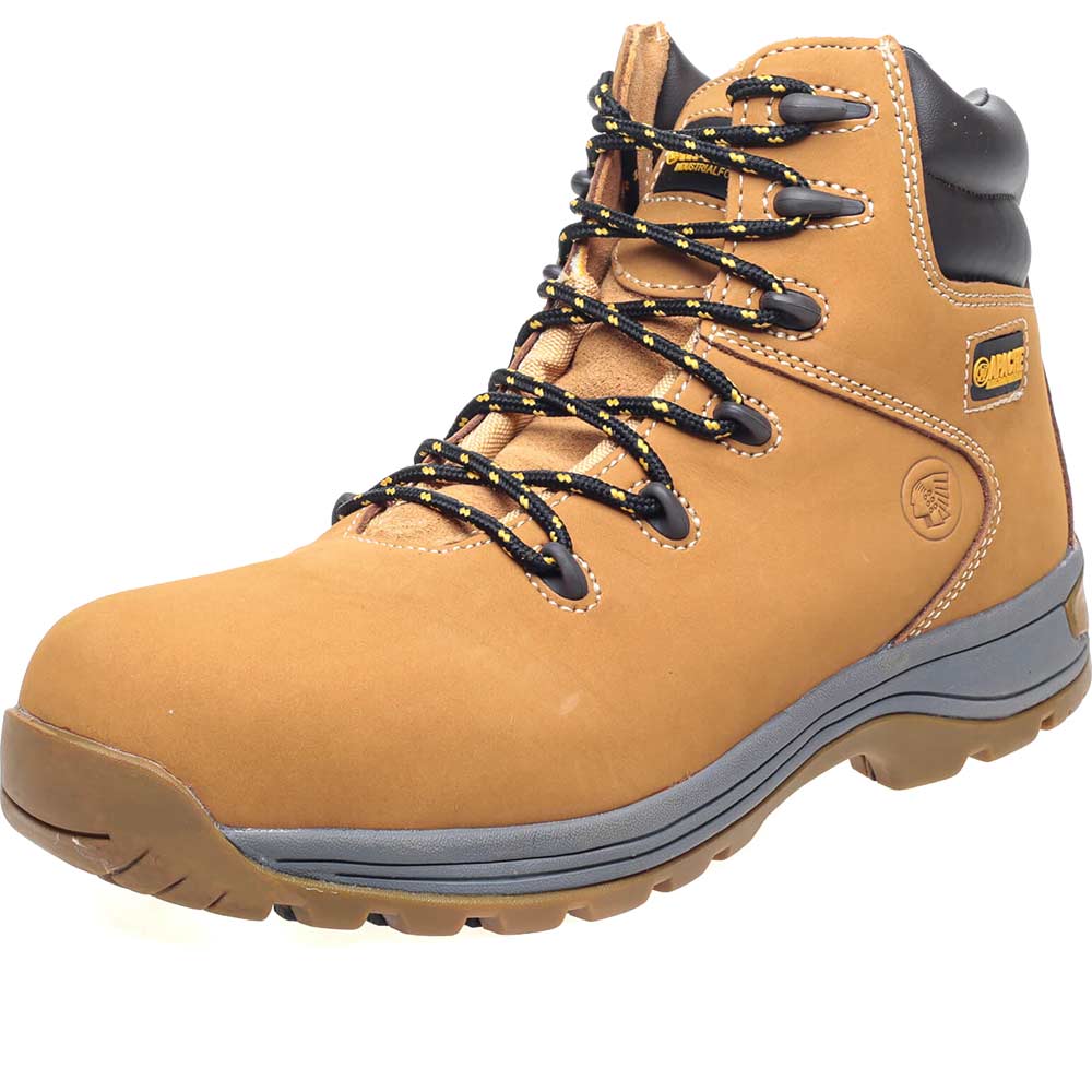 Apache AP31 Nubuck Water Resistant Safety Hiker Boots Wheat Size 12
