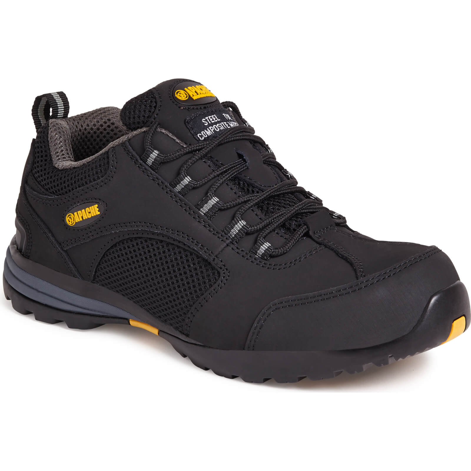 Image of Apache AP318SM Safety Trainers Black Size 9