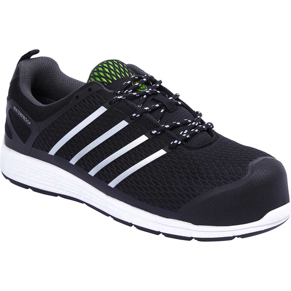 Apache Motion WR Waterproof Sports Safety Trainers Black Size 9
