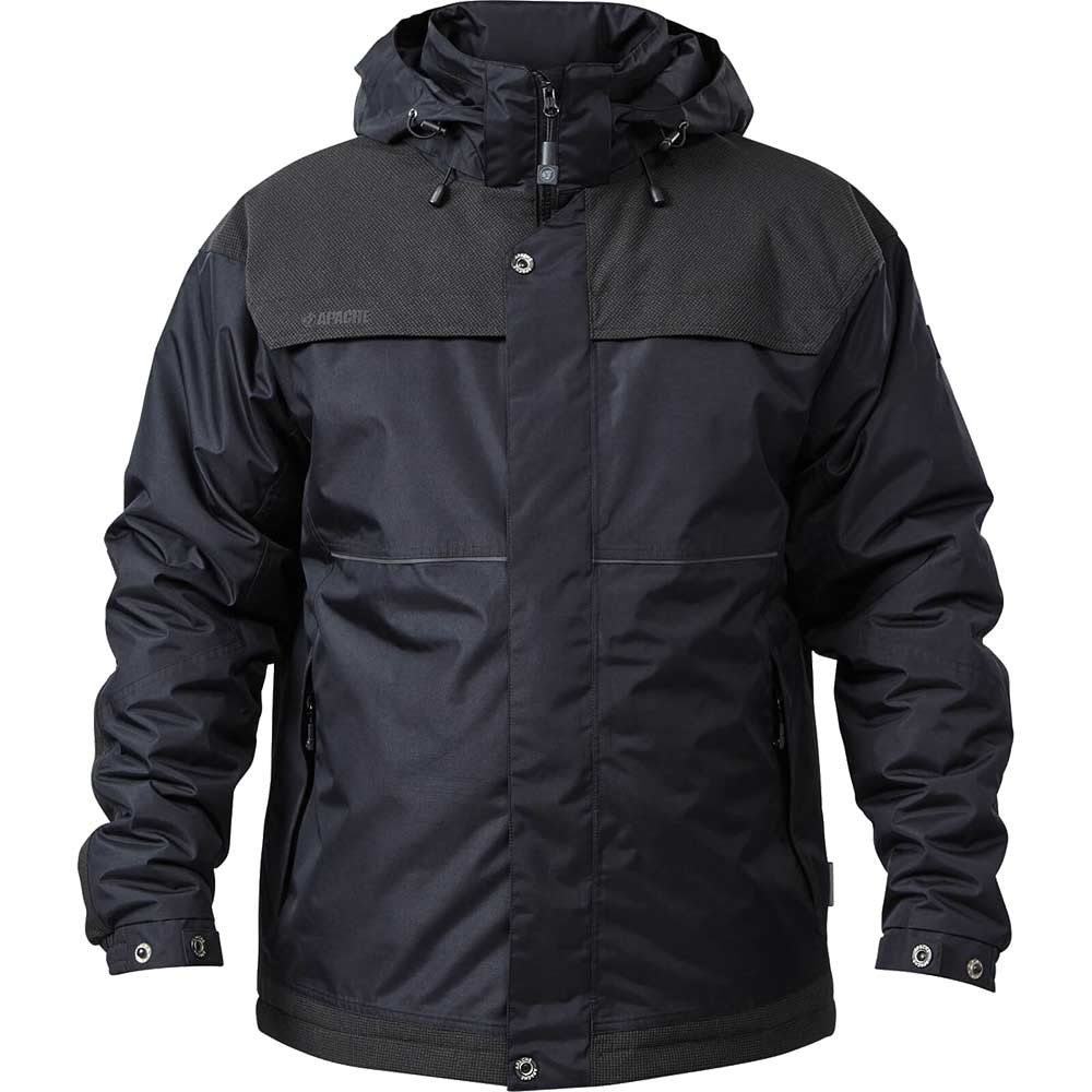 Image of Apache Mens ATS Waterproof Padded Jacket Black XL