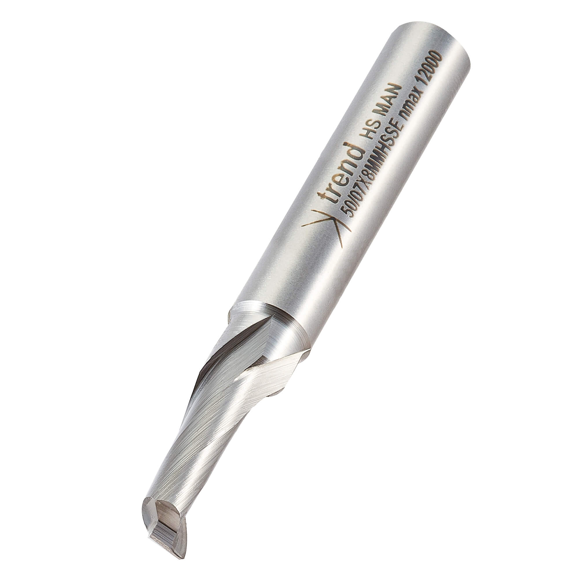 Image of Trend Aluminium UPVC Single Flute Helical Upcut Cutter 7mm 14mm 8mm