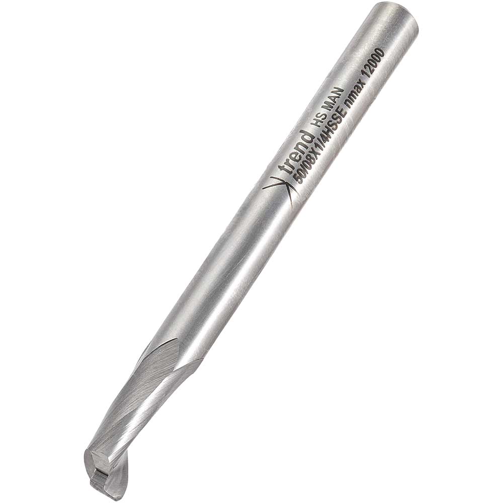 Trend Aluminium UPVC Single Flute Helical Upcut Cutter 8mm 14mm 1/4