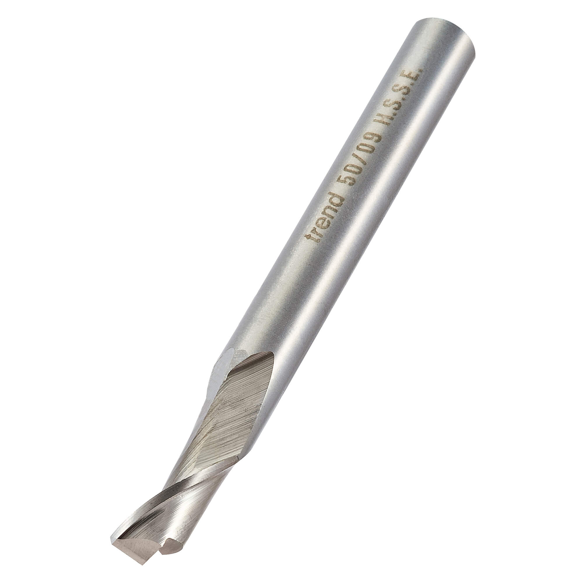 Image of Trend Aluminium UPVC Single Flute Helical Upcut Cutter 9mm 14mm 8mm