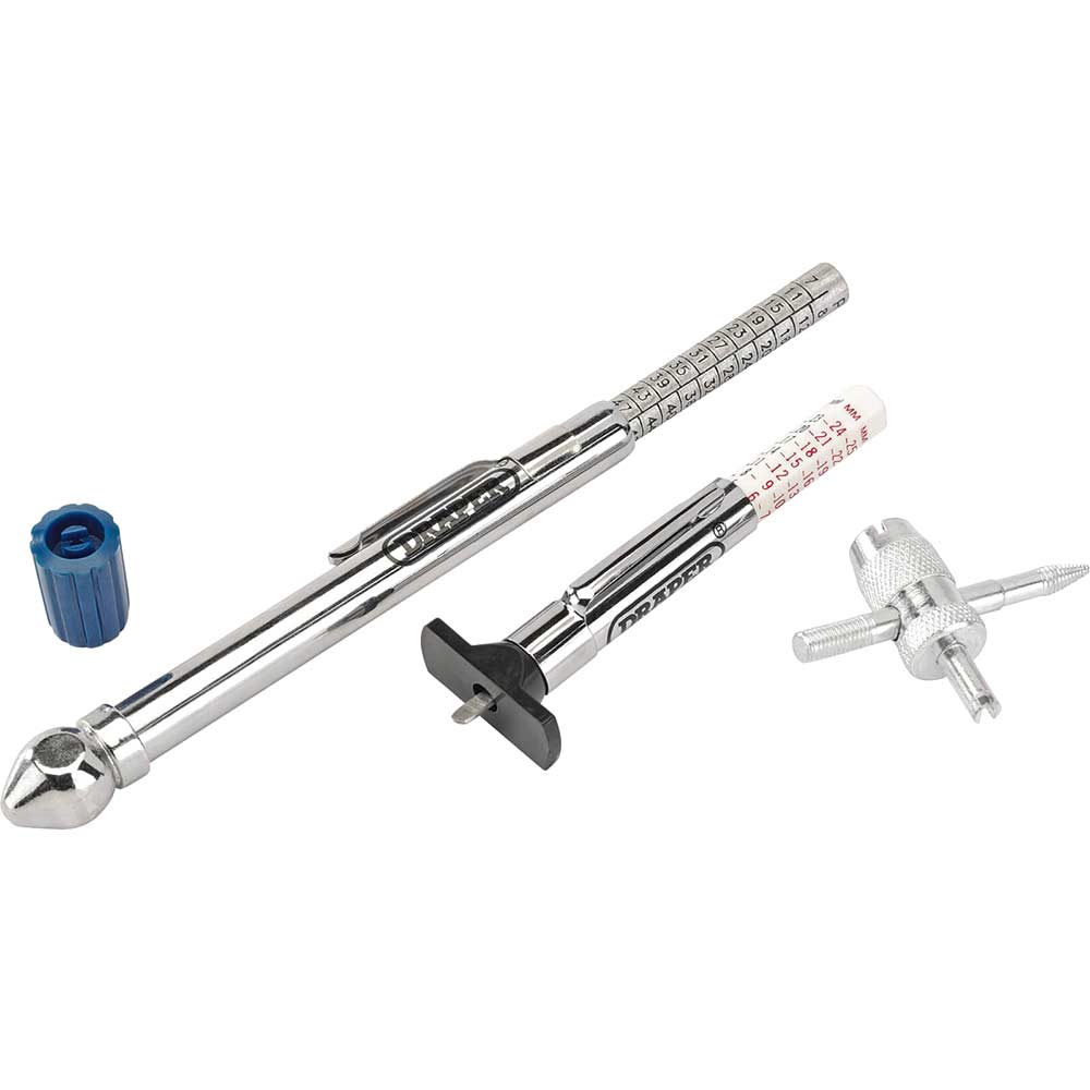 Image of Draper 3 Piece Tyre Service Kit