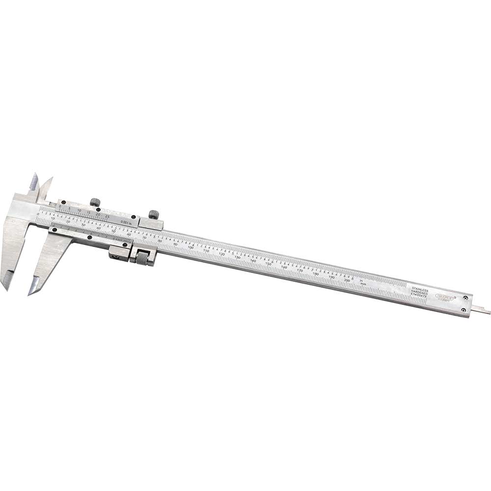 Image of Draper Fine Adjustment Vernier Calipers 200mm