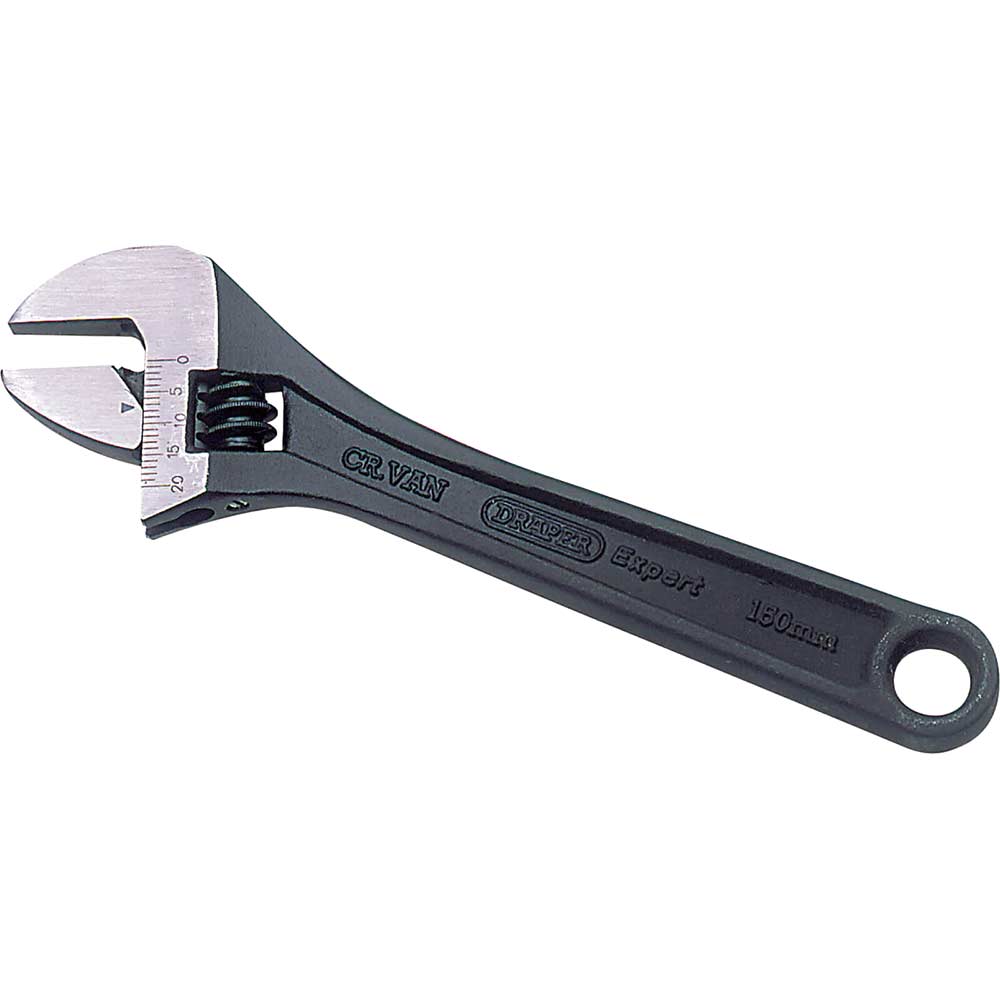 Image of Draper Expert Black Adjustable Spanner 150mm