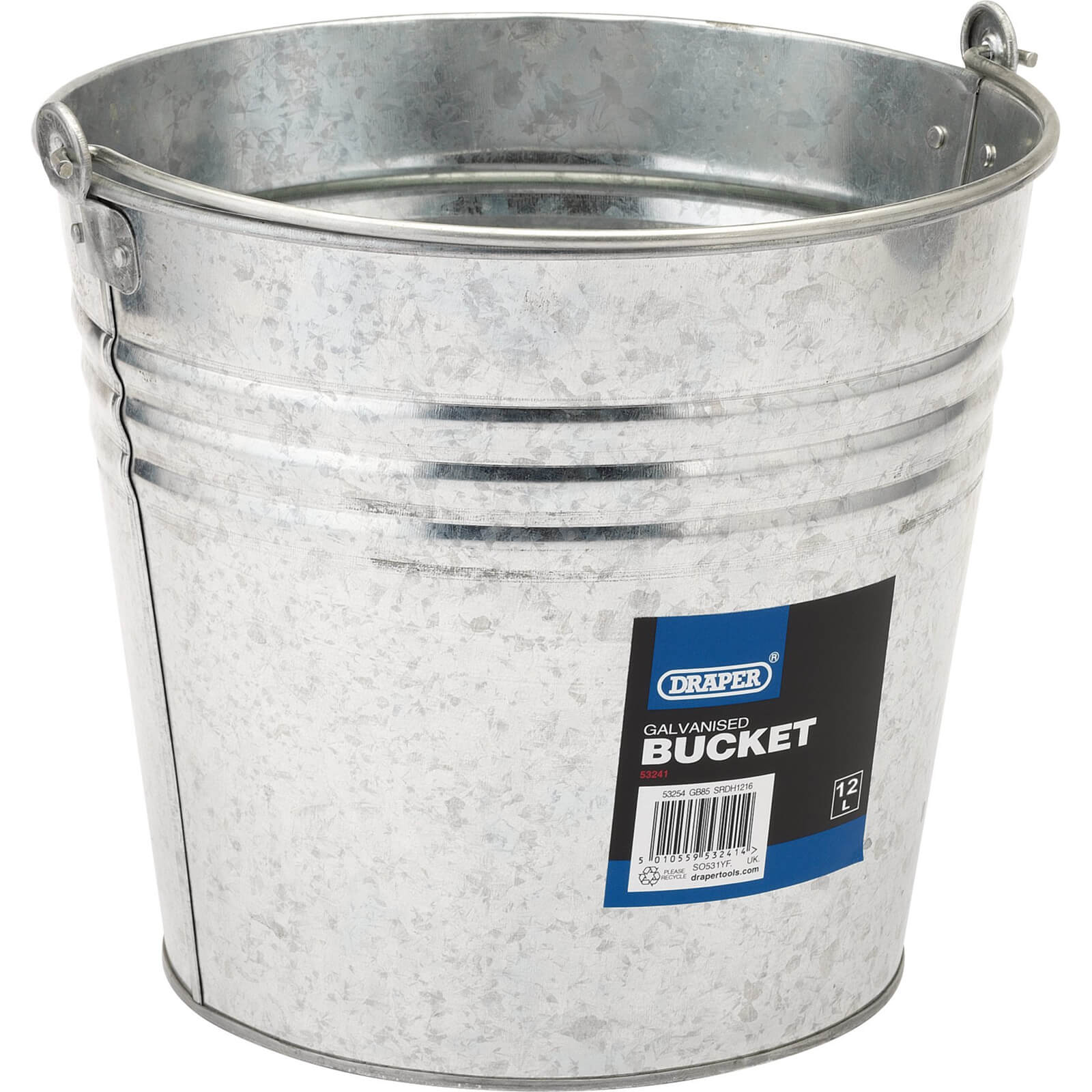 Image of Draper Galvanised Steel Bucket