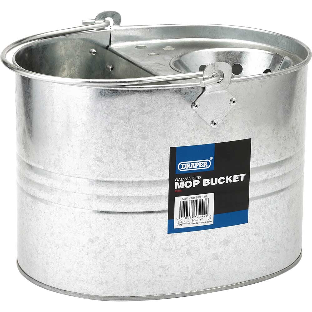 Image of Draper Galvanised Mop Bucket