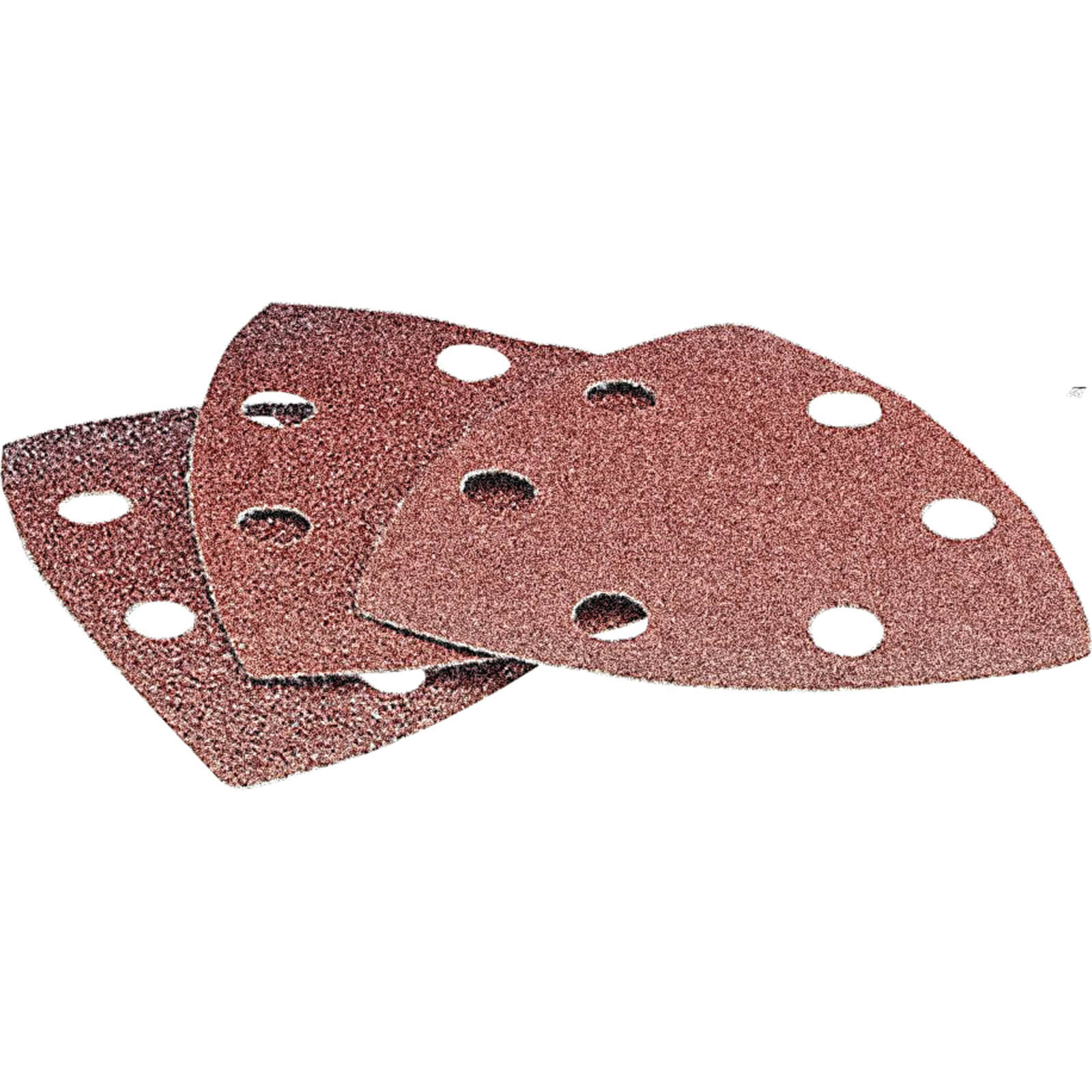 Image of Draper Punched Delta Sanding Sheets 23666 Oscillating Multi Tool Assorted Grit Pack of 6