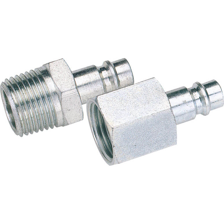 Image of Draper PCL Euro Male Nut Air Line Coupling Adaptor BSP Male Thread 1/2" BSP