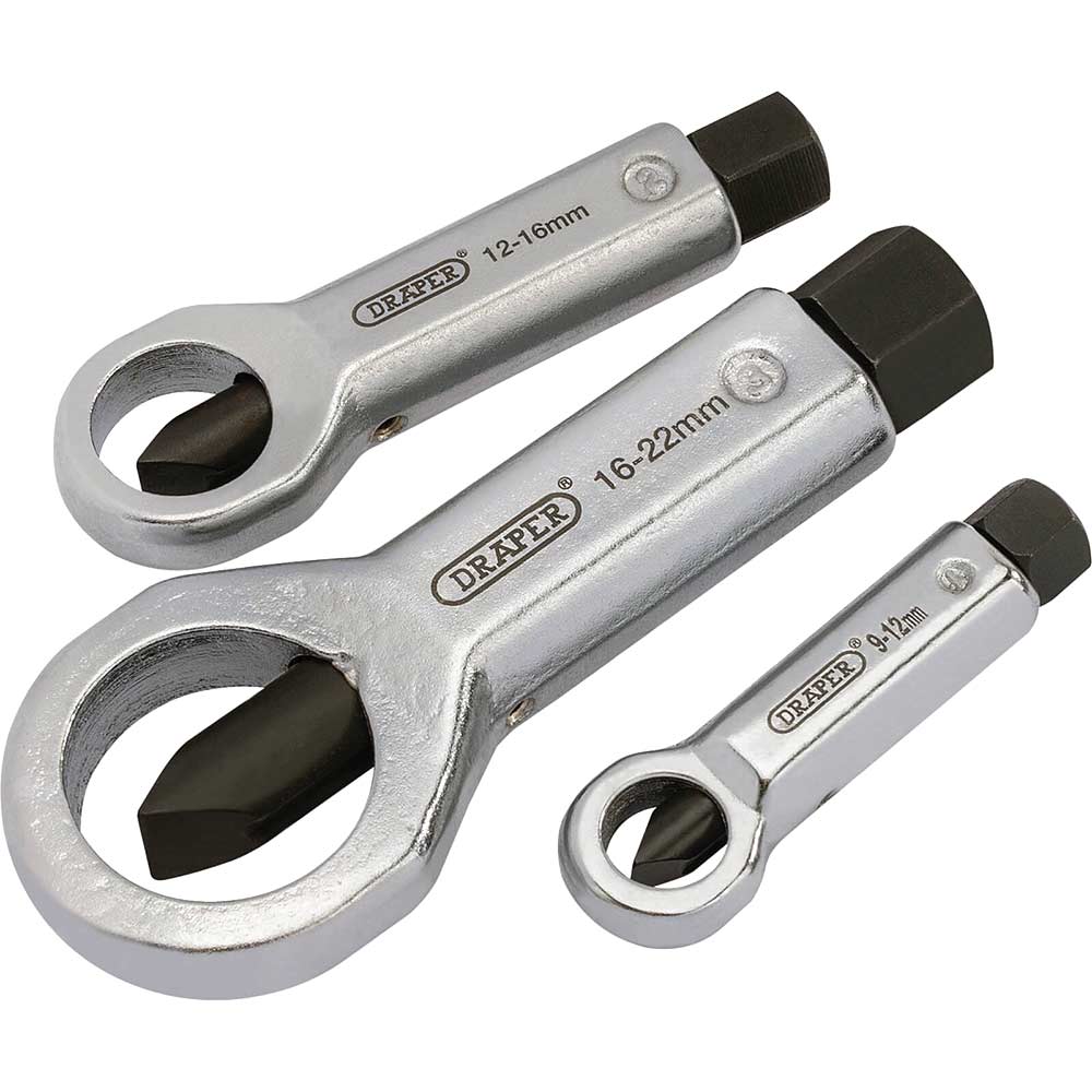 Image of Draper 3 Piece Nut Splitter Set