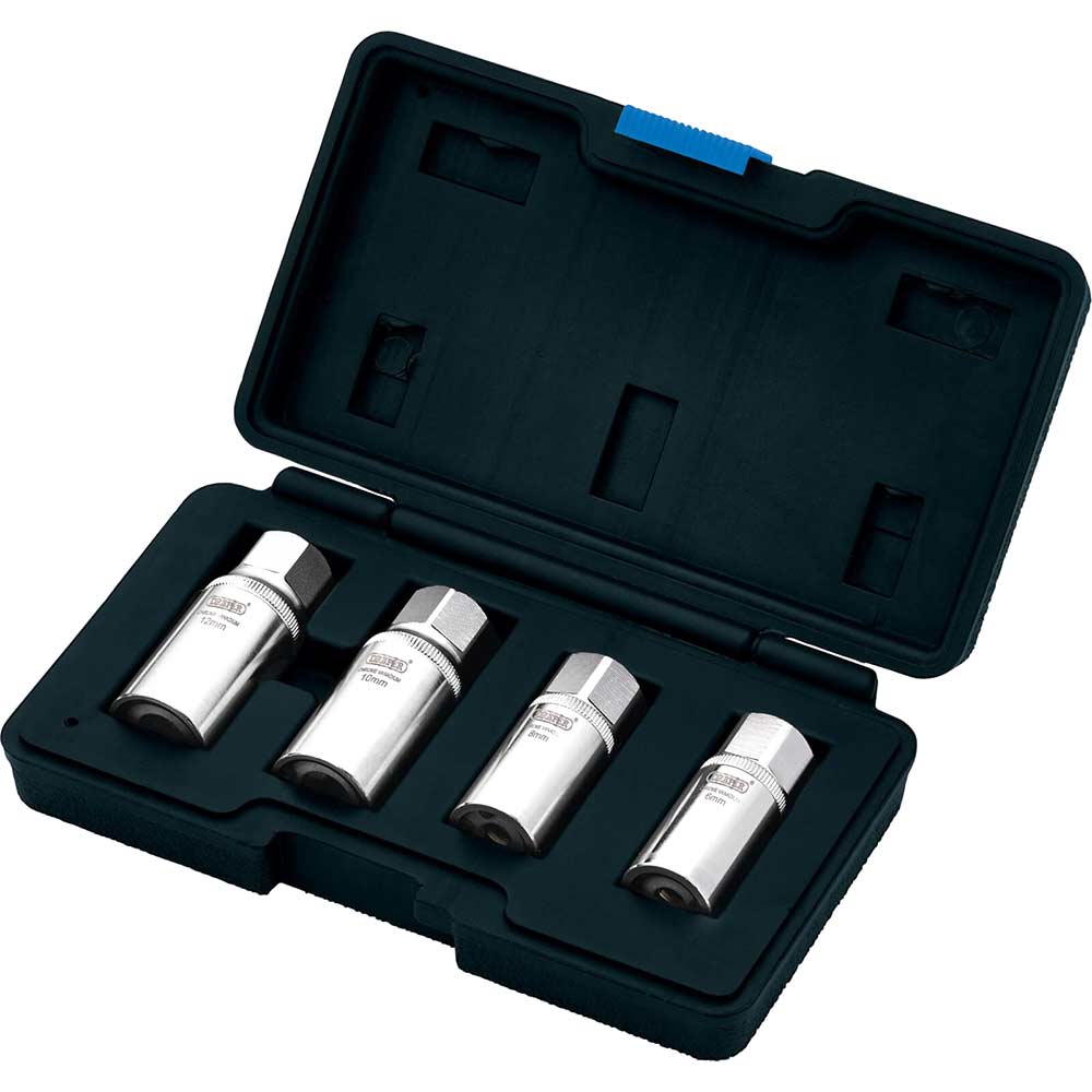 Draper 4 Piece 1/2" Drive Stud Extractor Set 1/2