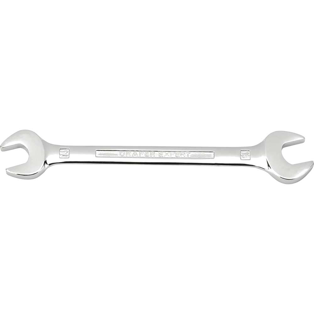 thumbnail image 2 of Dapetz 14mm X 15mm Metric Double End Open End Spanner Wrench - Chrome Vanadium Steel 2 of 4
