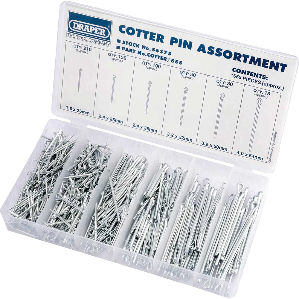 Image of Draper 555 Piece Split Pin Assortment