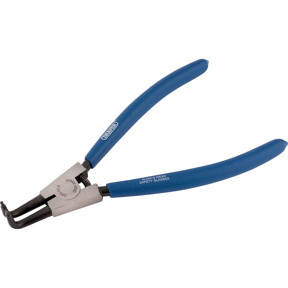 Image of Draper Bent External Circlip Pliers 40mm - 100mm