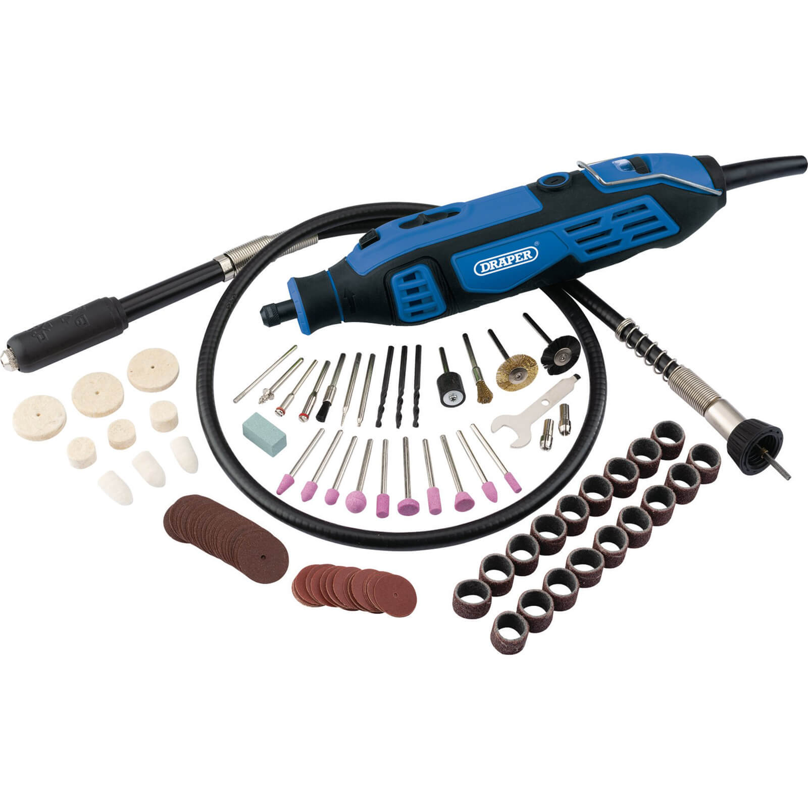 Draper MT180D111 Rotary Multi Tool and 111 Piece Accessory Kit 240v