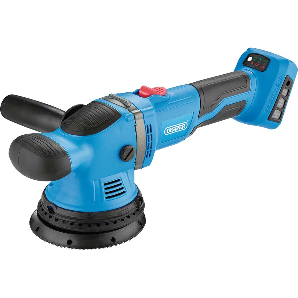 Draper D20ROP 20v Cordless Brushless Random Orbit Polisher 125mm No Batteries No Battery Charger No Case