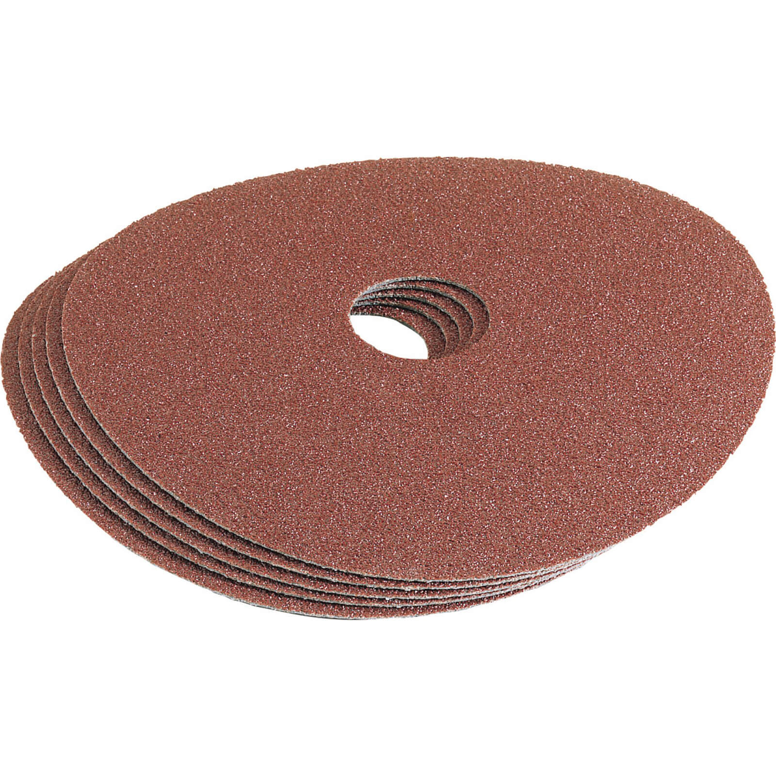 Image of Draper 115mm Aluminium Oxide Sanding Discs 115mm 36g Pack of 5