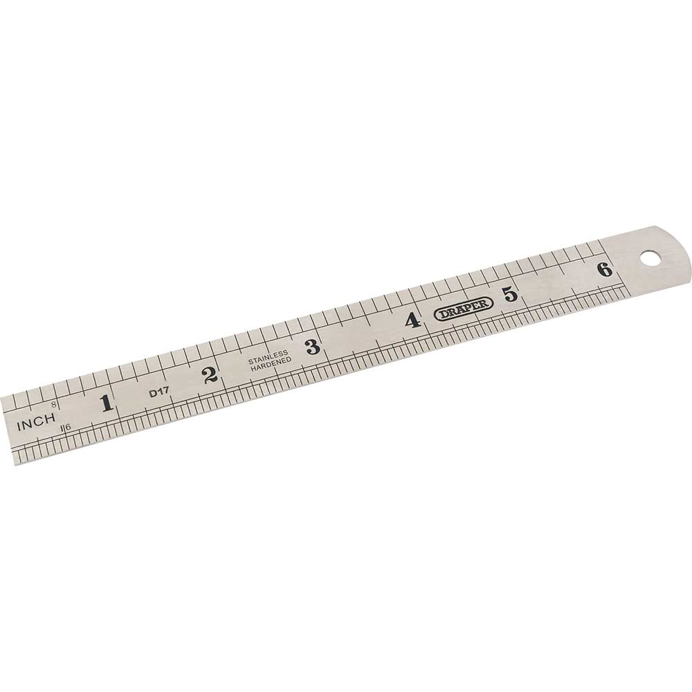 Draper Steel Rule 6" / 150mm