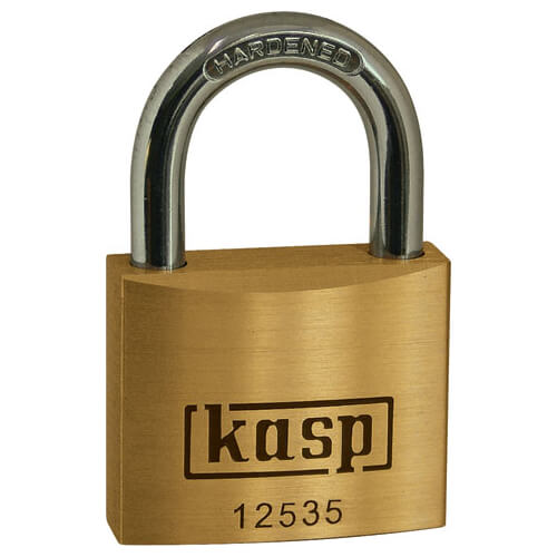 Image of Kasp 125 Series Premium Brass Padlock 35mm Standard