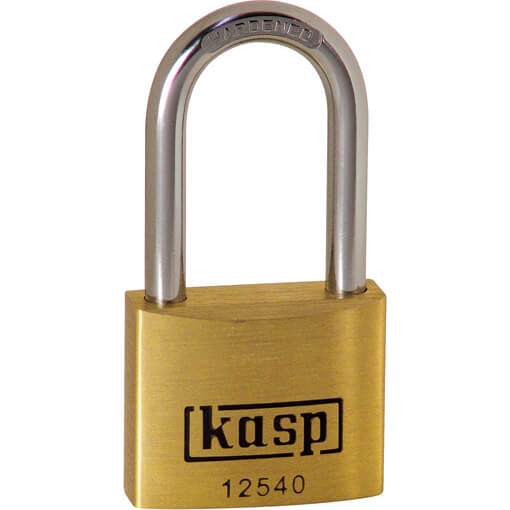 Image of Kasp 125 Series Premium Brass Padlock Keyed Alike 40mm Long 25405