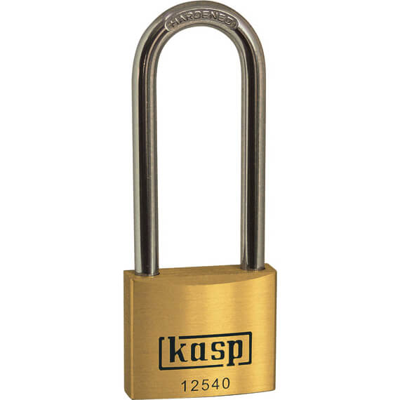Image of Kasp 125 Series Premium Brass Padlock Keyed Alike 50mm Extra Long 25405
