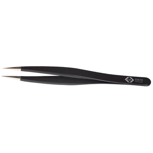 Image of CK Precision ESD Tweezers Thick Flat Edges and Smooth Tips