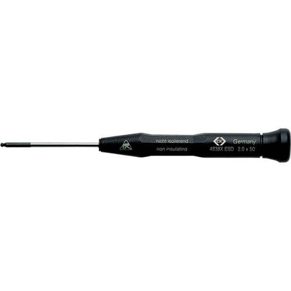 Image of CK Xonic ESD Precision Ball End Hex Screwdriver 1.5mm 50mm