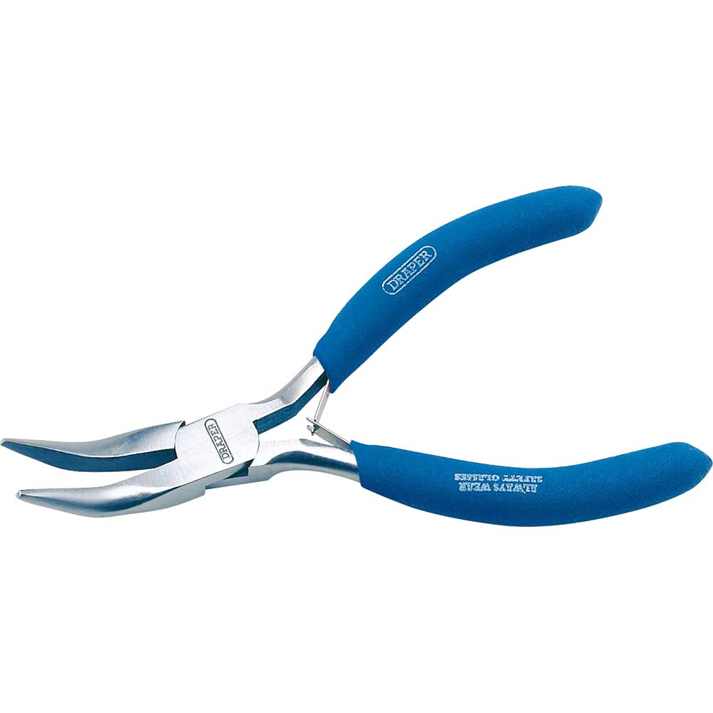 Image of Draper Carbon Steel Bent Nose Pliers 125mm