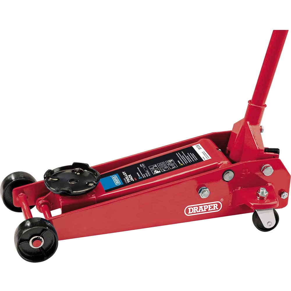 Draper 3t Heavy Duty Garage Trolley Jack 3 Tonne
