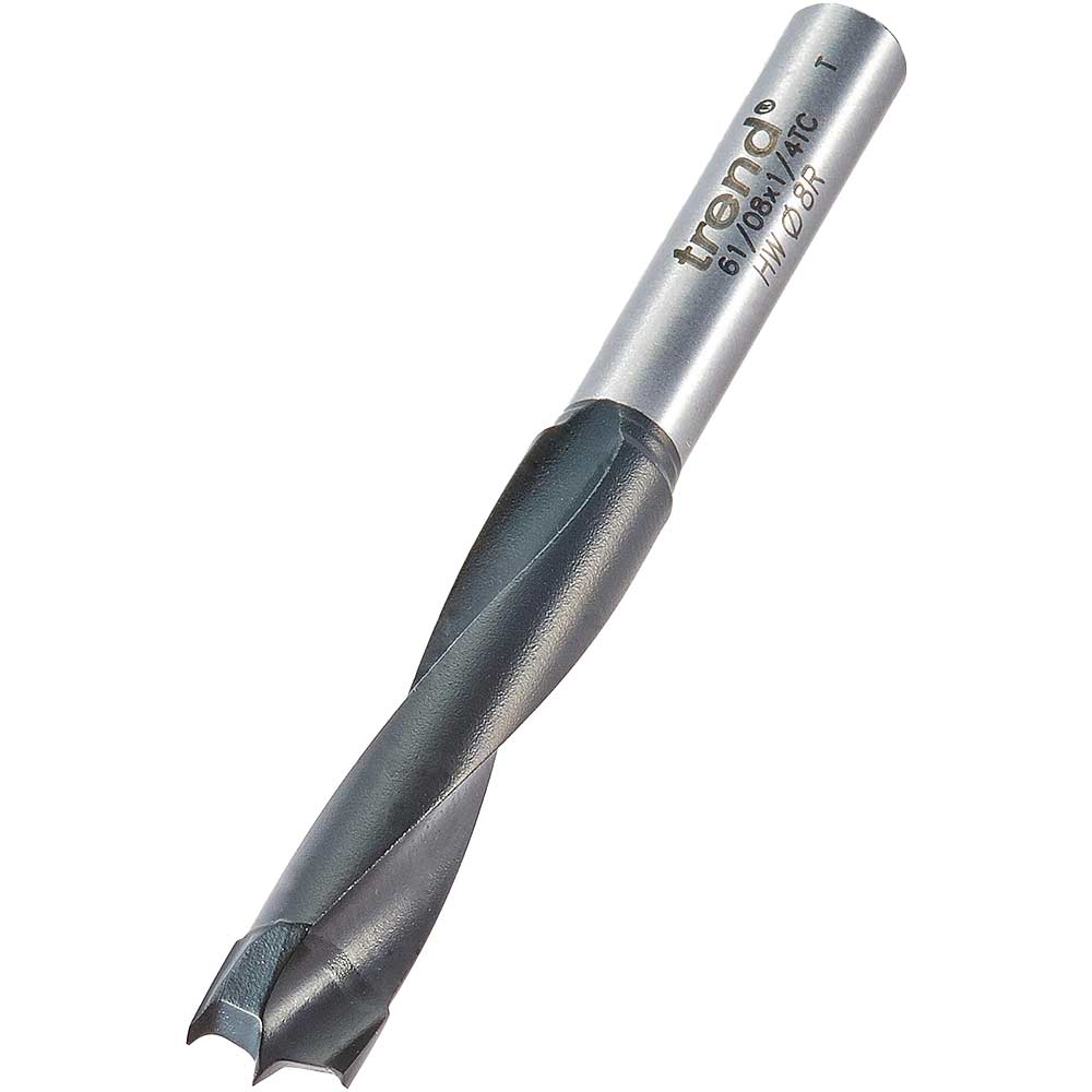 Image of Trend Router Dowel Drill 8mm 35mm 1/4"