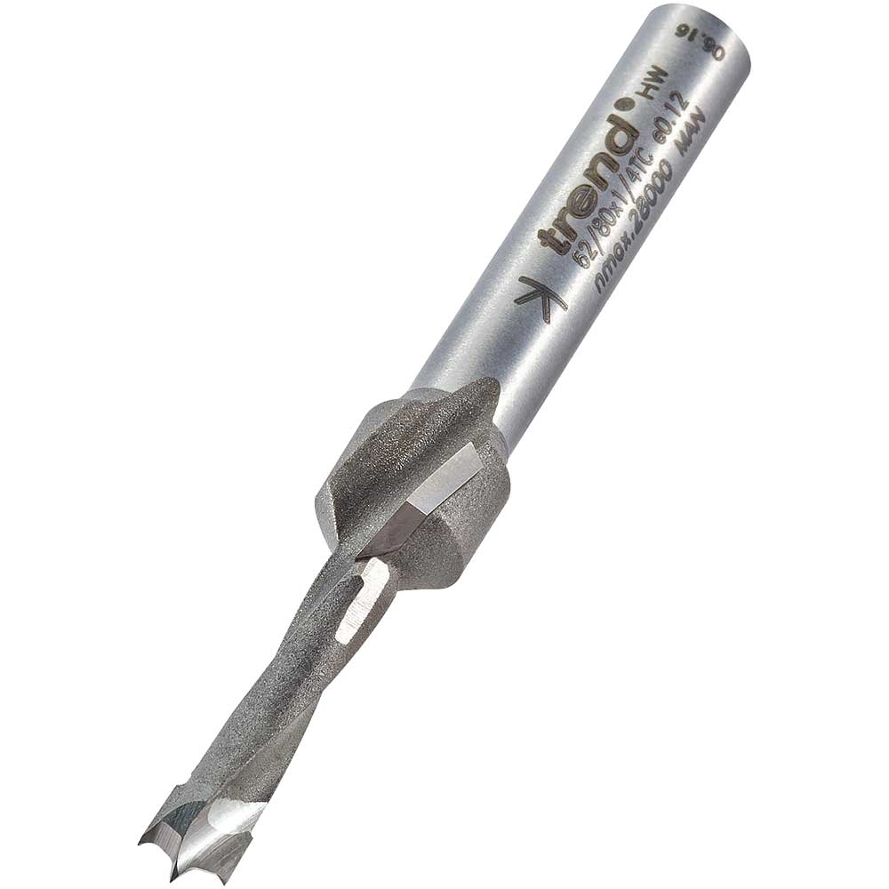 Image of Trend Router Drill Countersunk Counterbore 9.5mm 20mm 1/4"