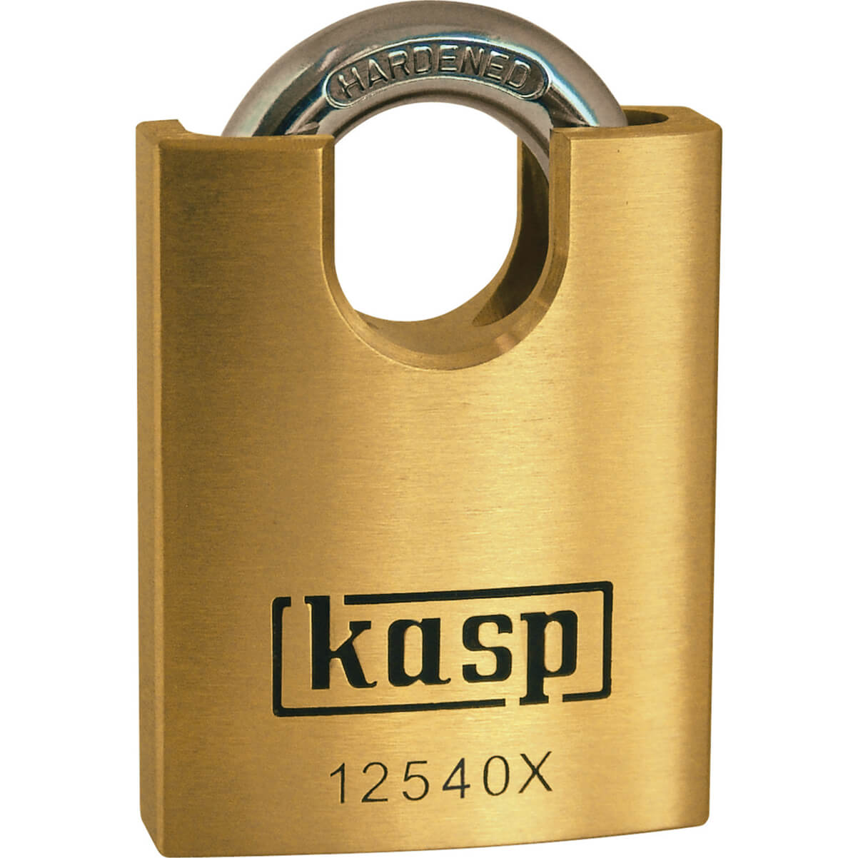 Image of Kasp 125 Series Premium Brass Padlock Closed Shackle 40mm Standard