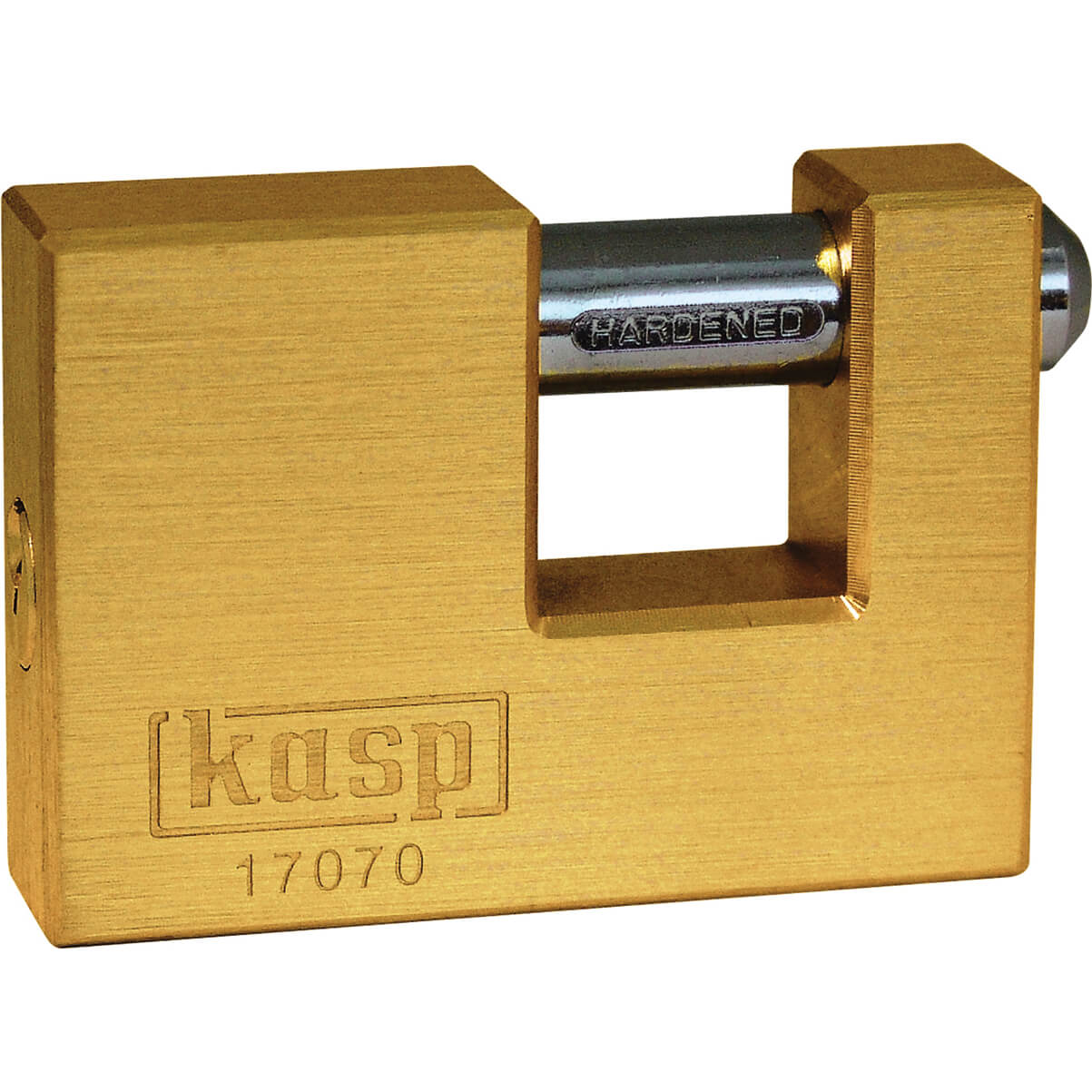 Image of Kasp 170 Series Brass Shutter Padlock 70mm Standard
