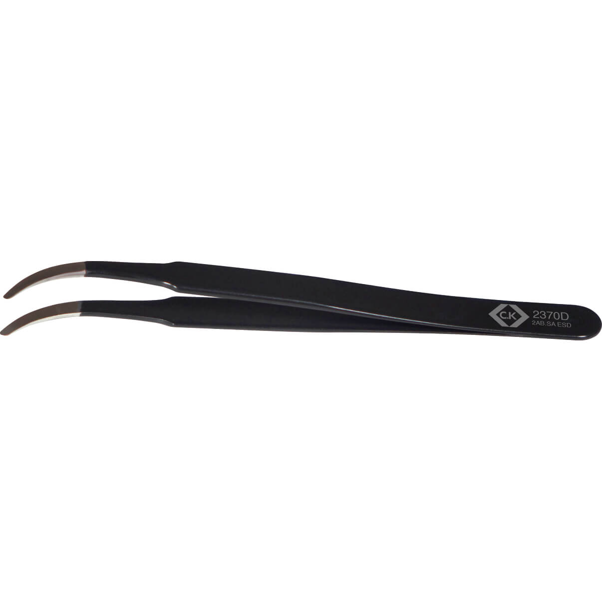 Image of CK Positioning ESD Curved Tweezers Smooth Tips