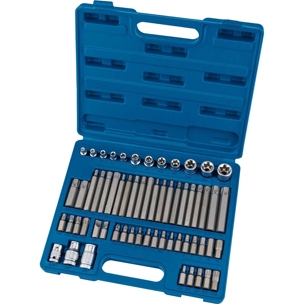 Image of Draper Expert 61 Piece Combination Drive Mechanics Torx Socket and Bit Set Combination