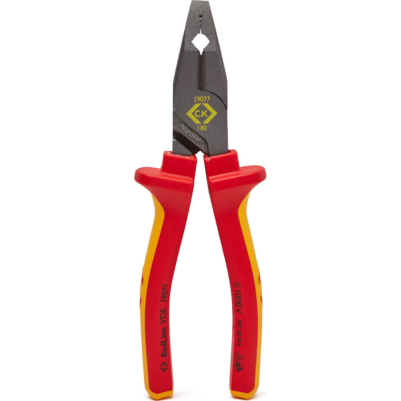 Image of CK RedLine VDE Insulated Electricians Combination Pliers 180mm