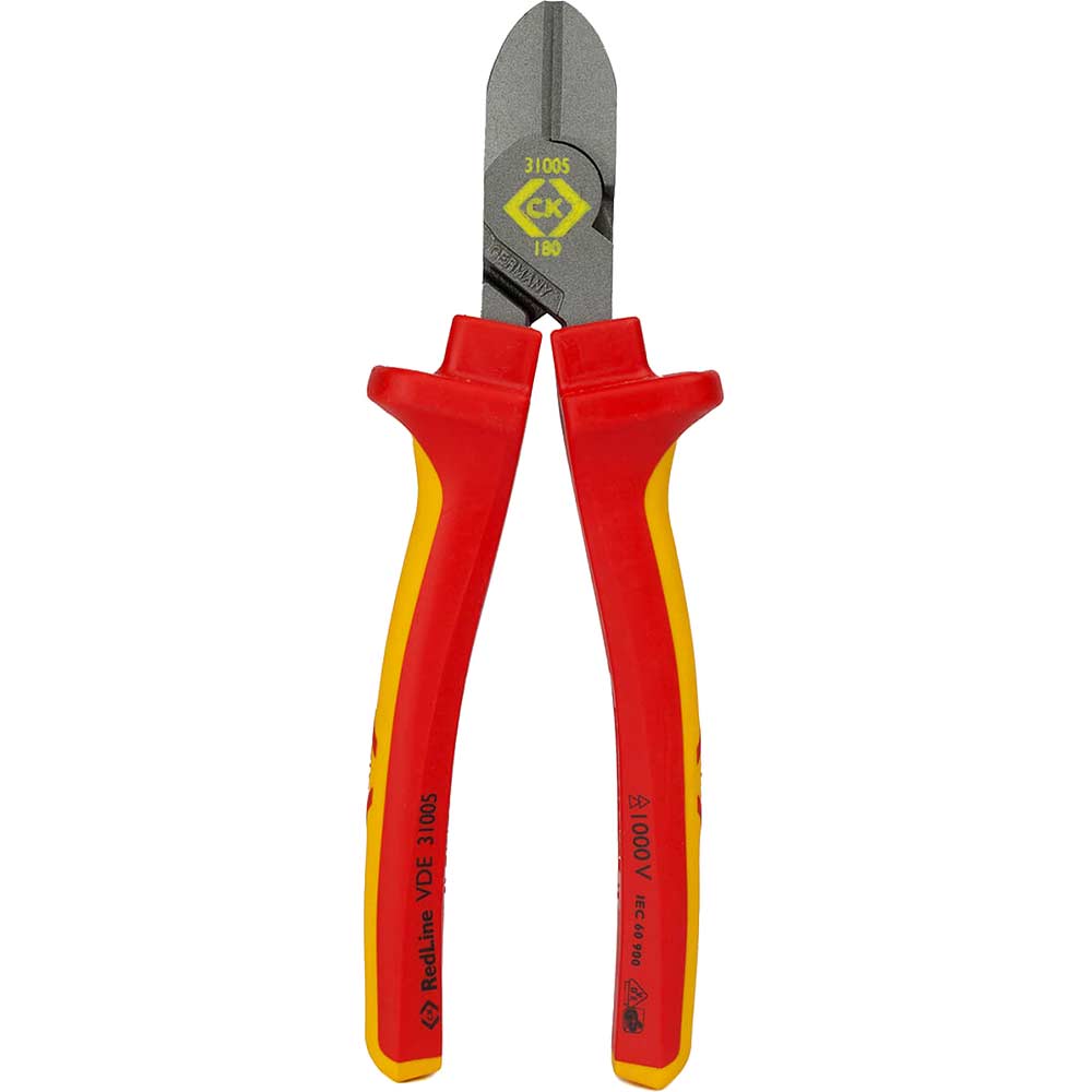 Image of CK RedLine VDE Insulated Side Cutters 180mm