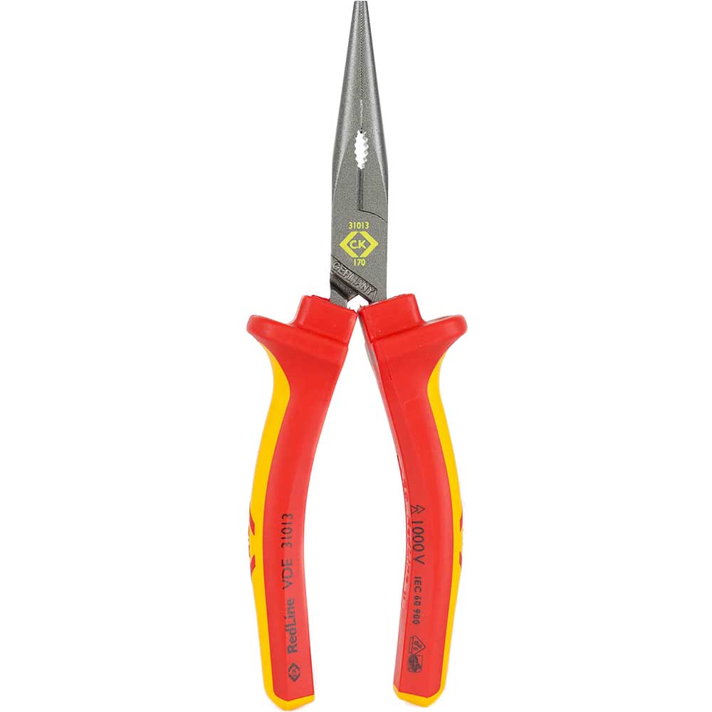 Image of CK RedLine VDE Insulated Snipe Nose Pliers 175mm