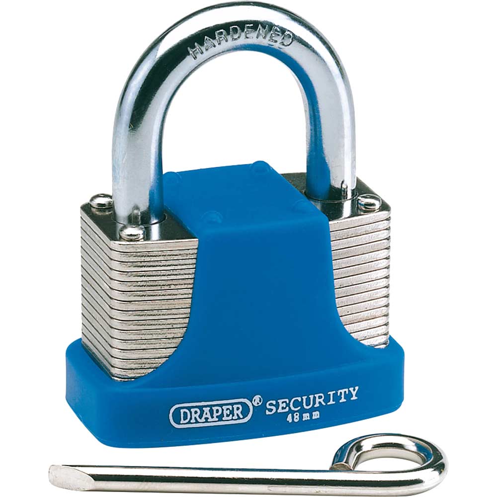 Draper Laminated Steel Combination Padlock 48mm Standard