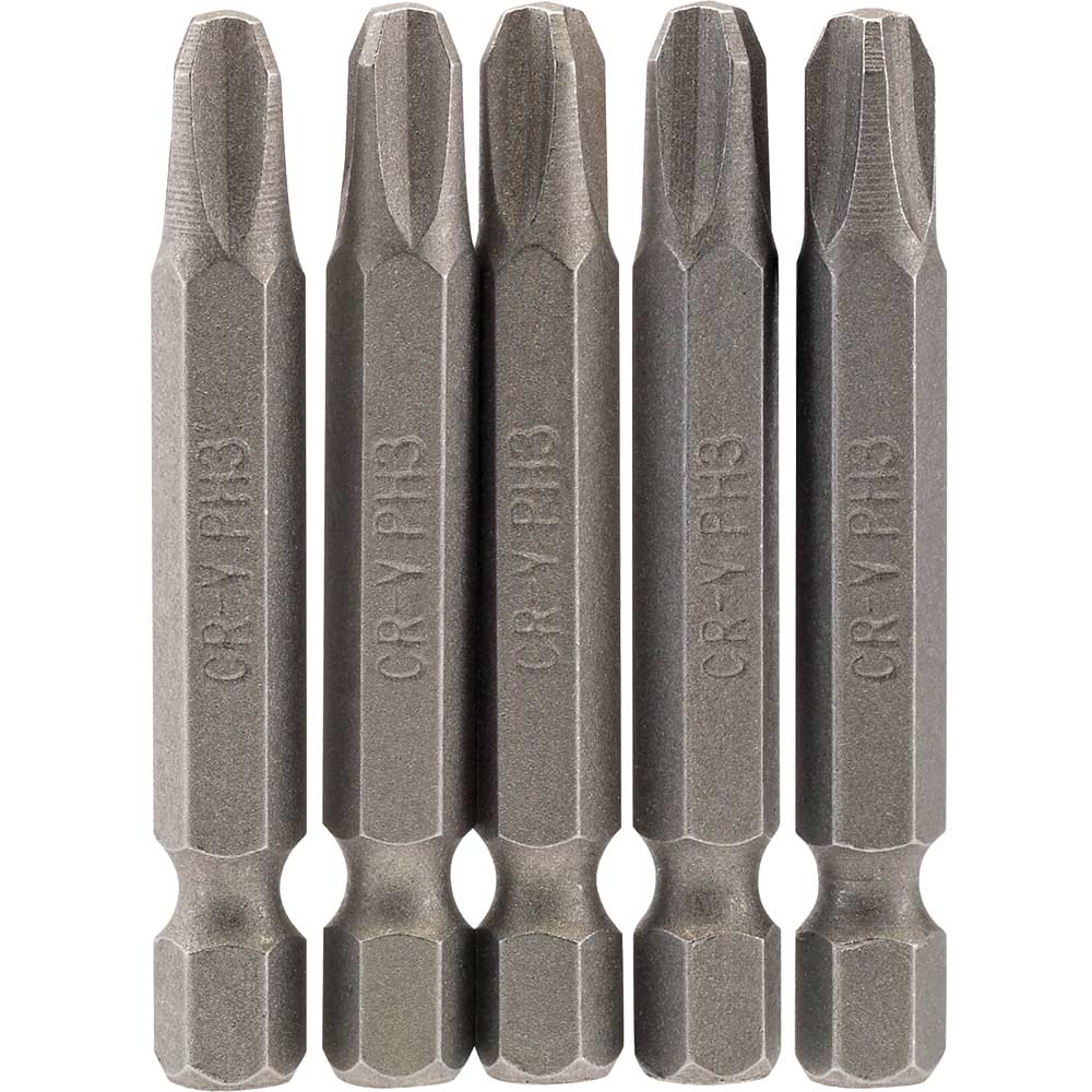 Draper Phillips Screwdriver Bit PH3 50mm Pack of 5