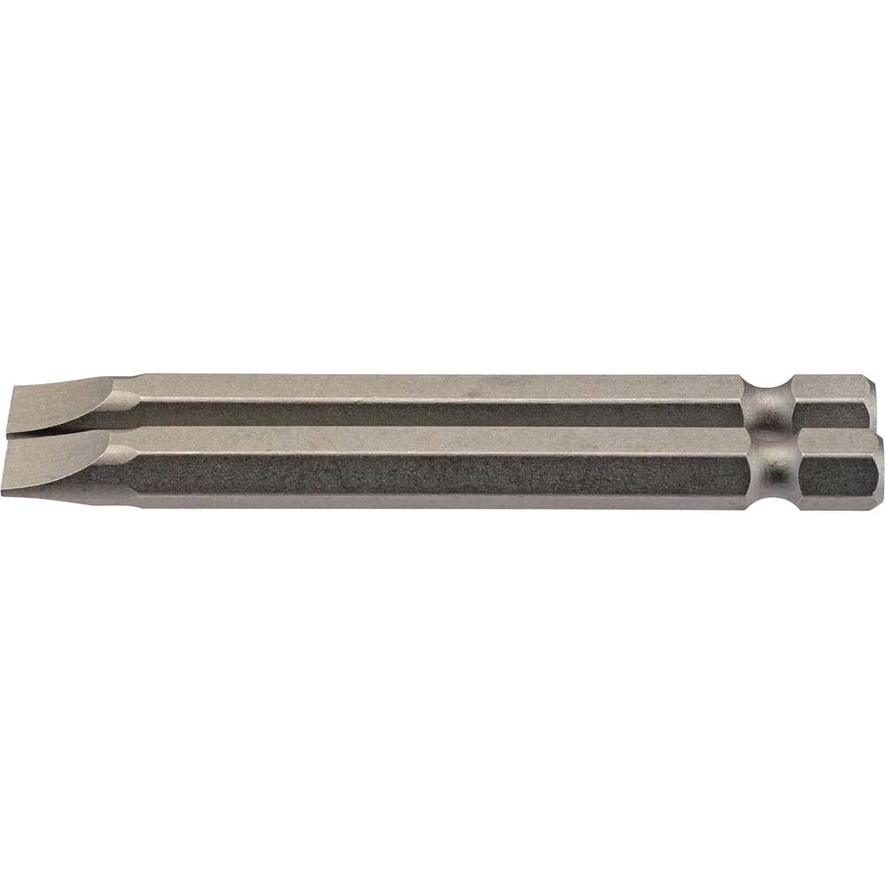 Draper Slotted Screwdriver Bit 6.5mm 75mm Pack of 2