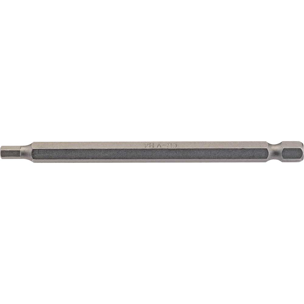 Image of Draper Hex Screwdriver Bit Hex 4mm 100mm Pack of 1