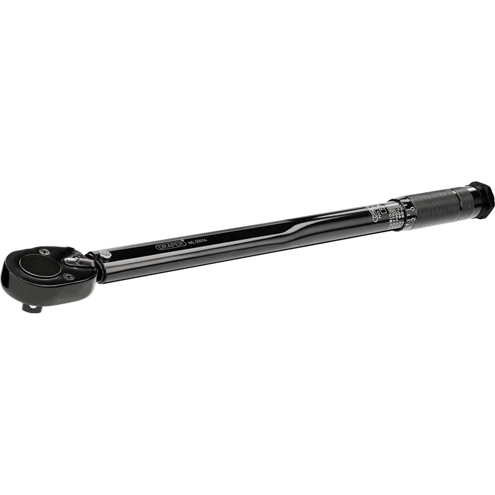 Draper 3001A/BK 1/2" Square Drive Ratchet Torque Wrench 1/2" 30Nm - 210Nm