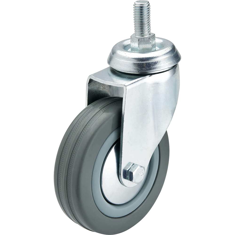 Draper Swivel Bolt Fixing Rubber Castor 100mm
